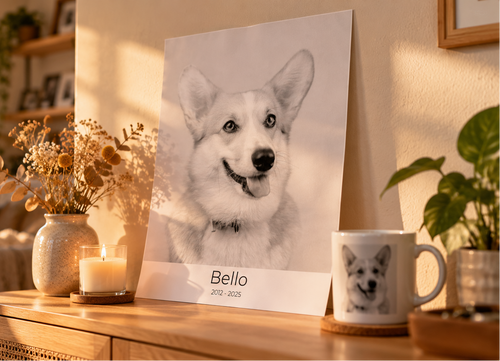 Dein Liebling, für immer bei dir – Personalisiertes Gedenkposter